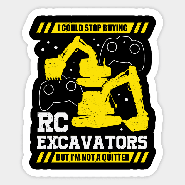 RC Excavator Construction Vehicle Digger Gift Sticker by Dolde08